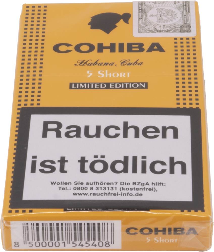 Small Cigars Cohiba Short packaging