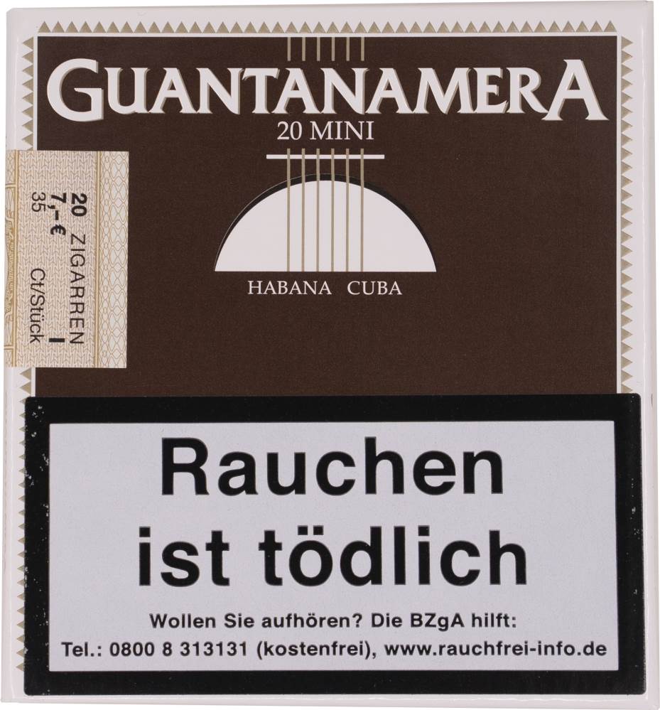 Small Cigars Guantanamera Mini packaging