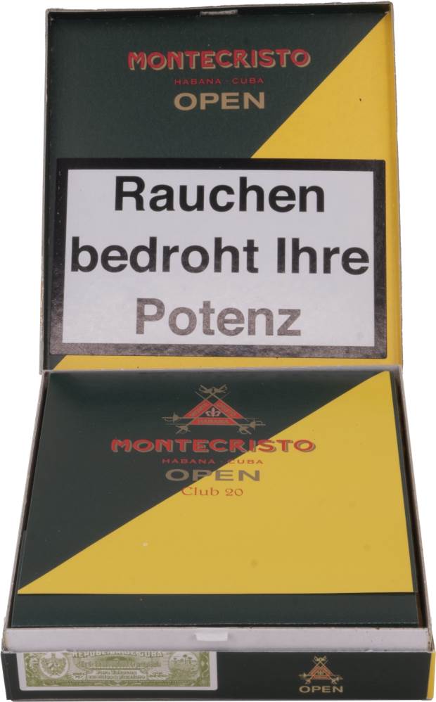 Small Cigars Montecristo Open Club packaging