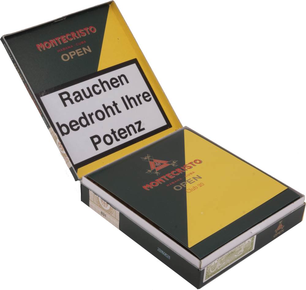 Small Cigars Montecristo Open Club packaging