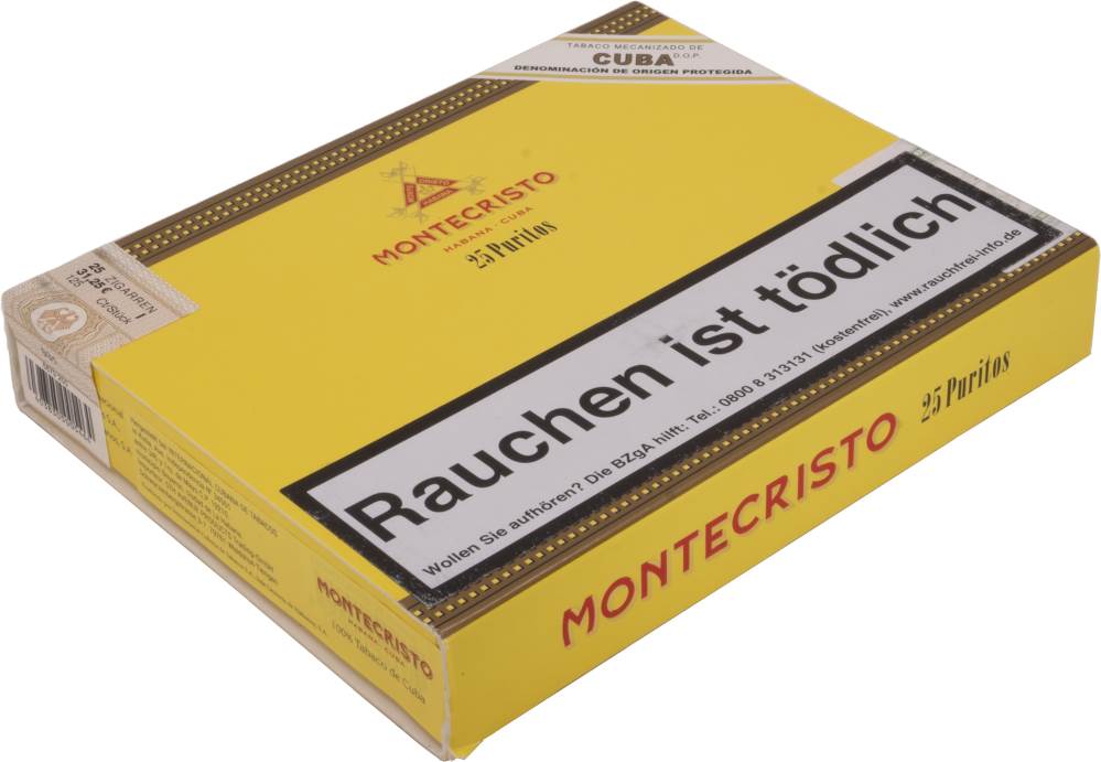 Small Cigars Montecristo Puritos packaging