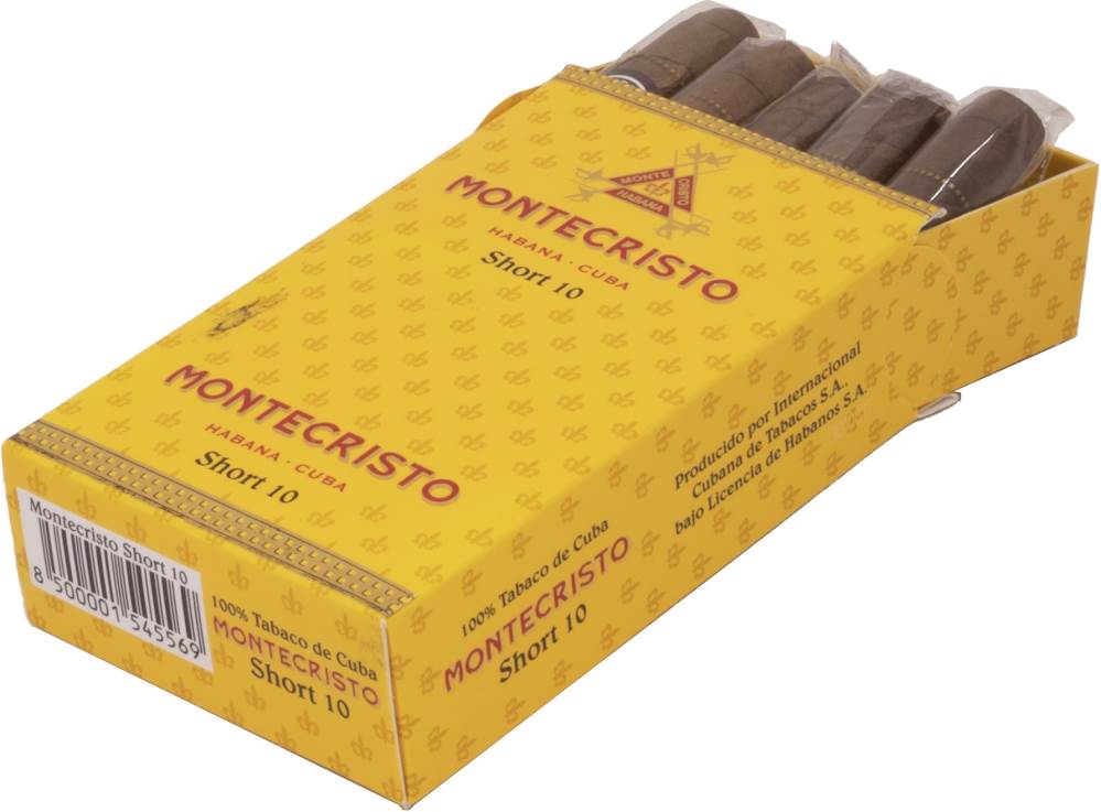 Small Cigars Montecristo Shorts packaging