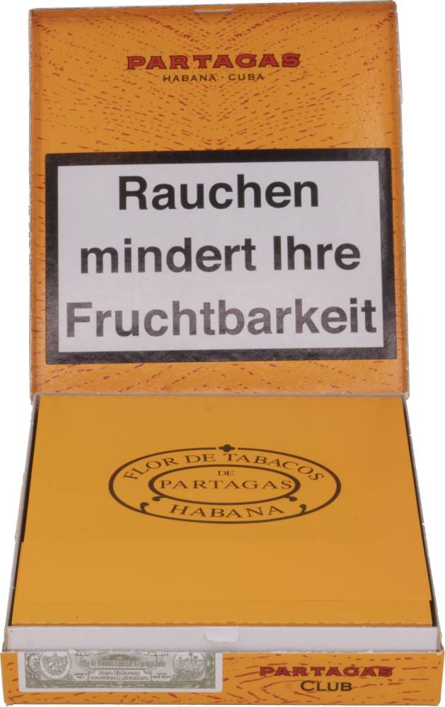 Small Cigars Partagás Club packaging