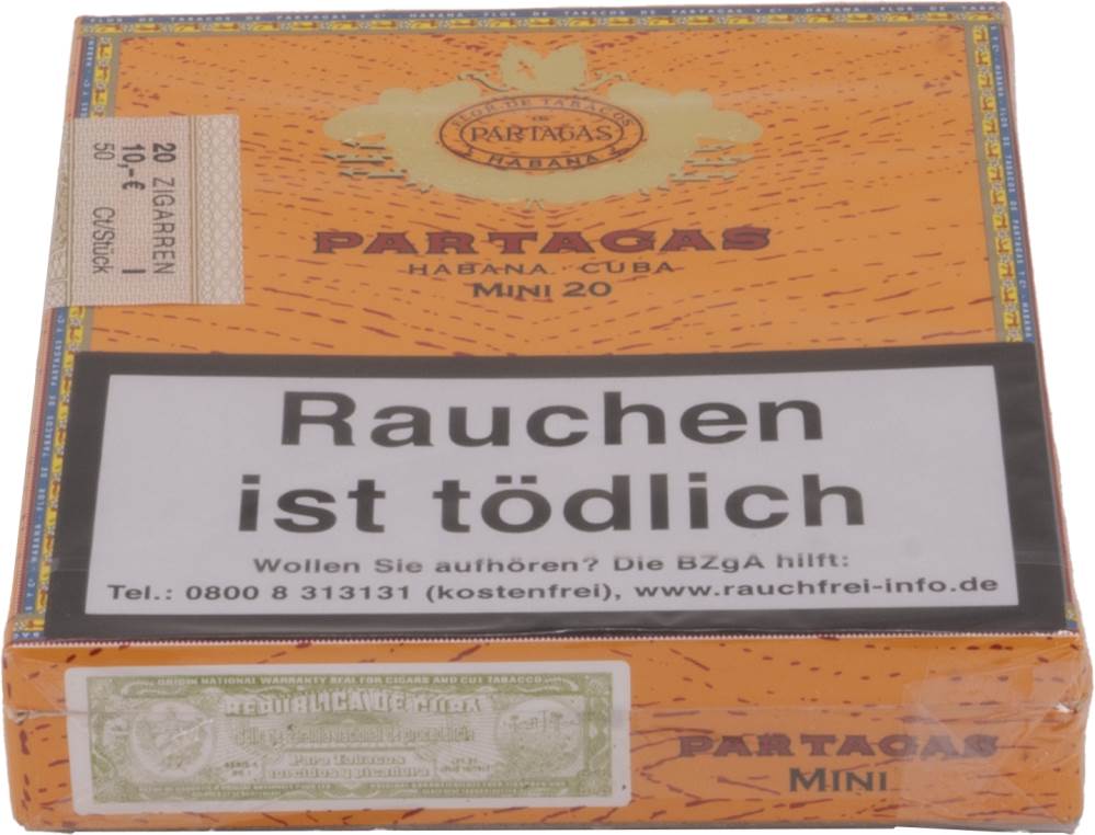 Small Cigars Partagás Mini packaging