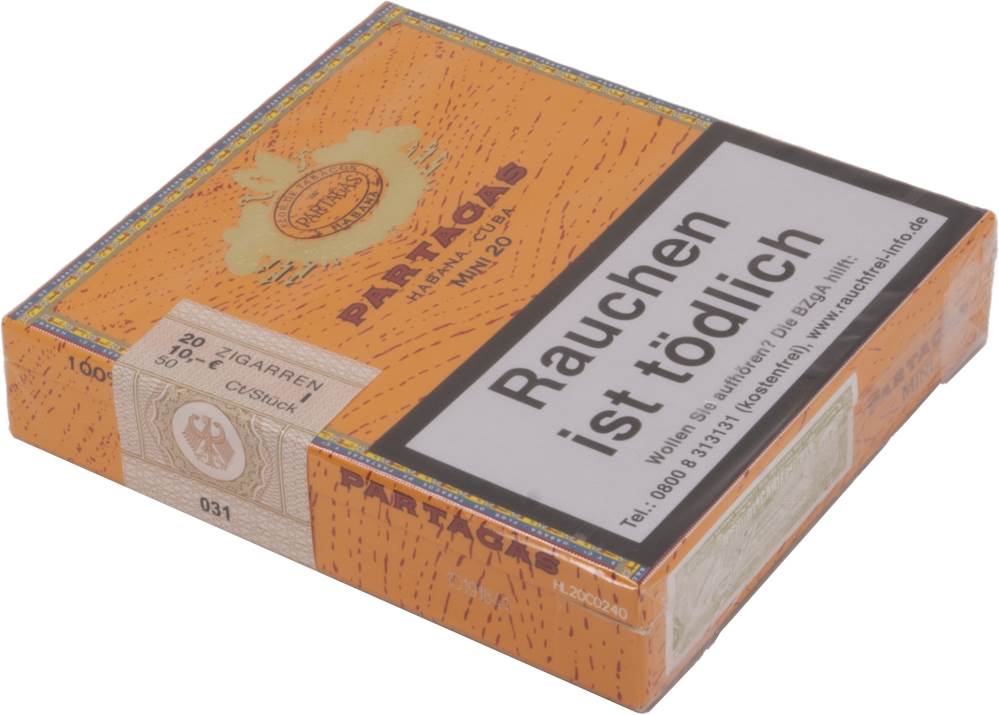 Small Cigars Partagás Mini packaging