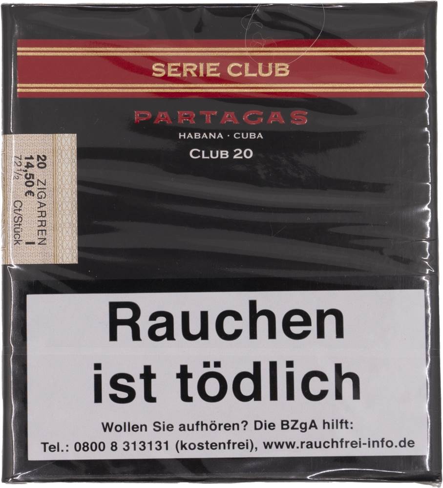 Small Cigars Partagás Serie Club packaging