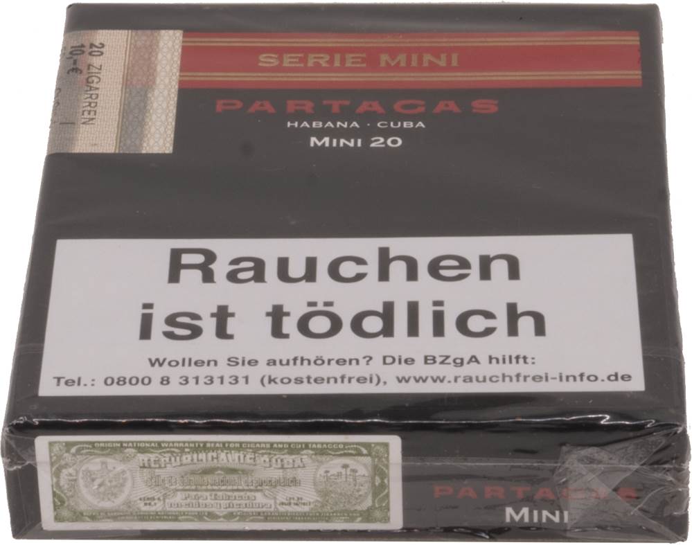 Small Cigars Partagás Serie Mini packaging