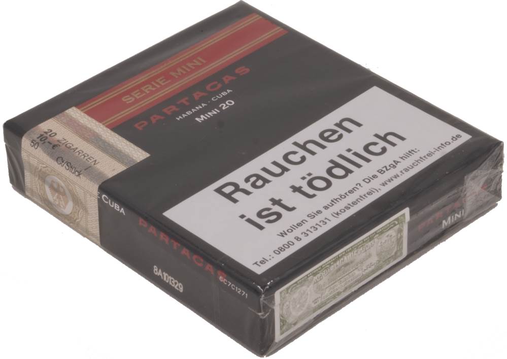 Small Cigars Partagás Serie Mini packaging
