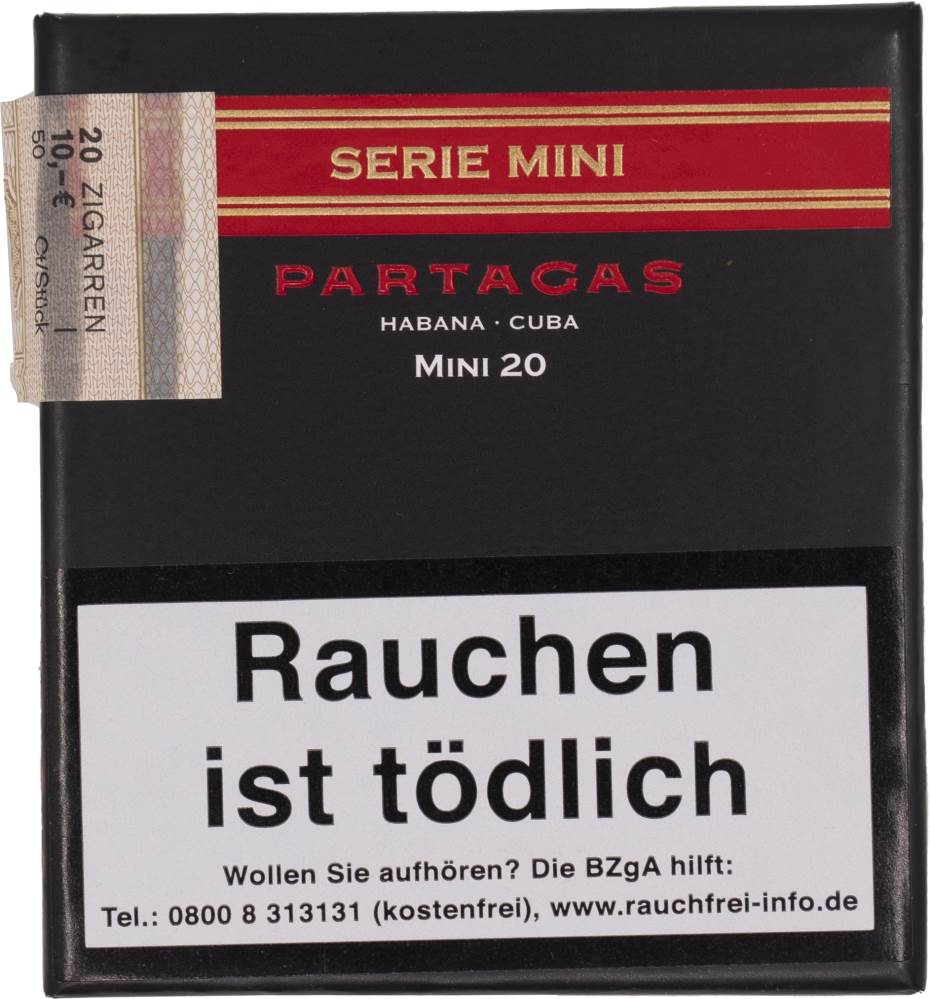 Small Cigars Partagás Serie Mini packaging