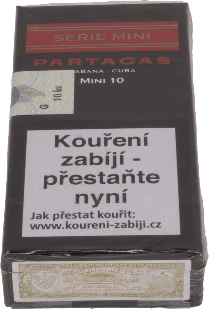 Small Cigars Partagás Serie Mini packaging