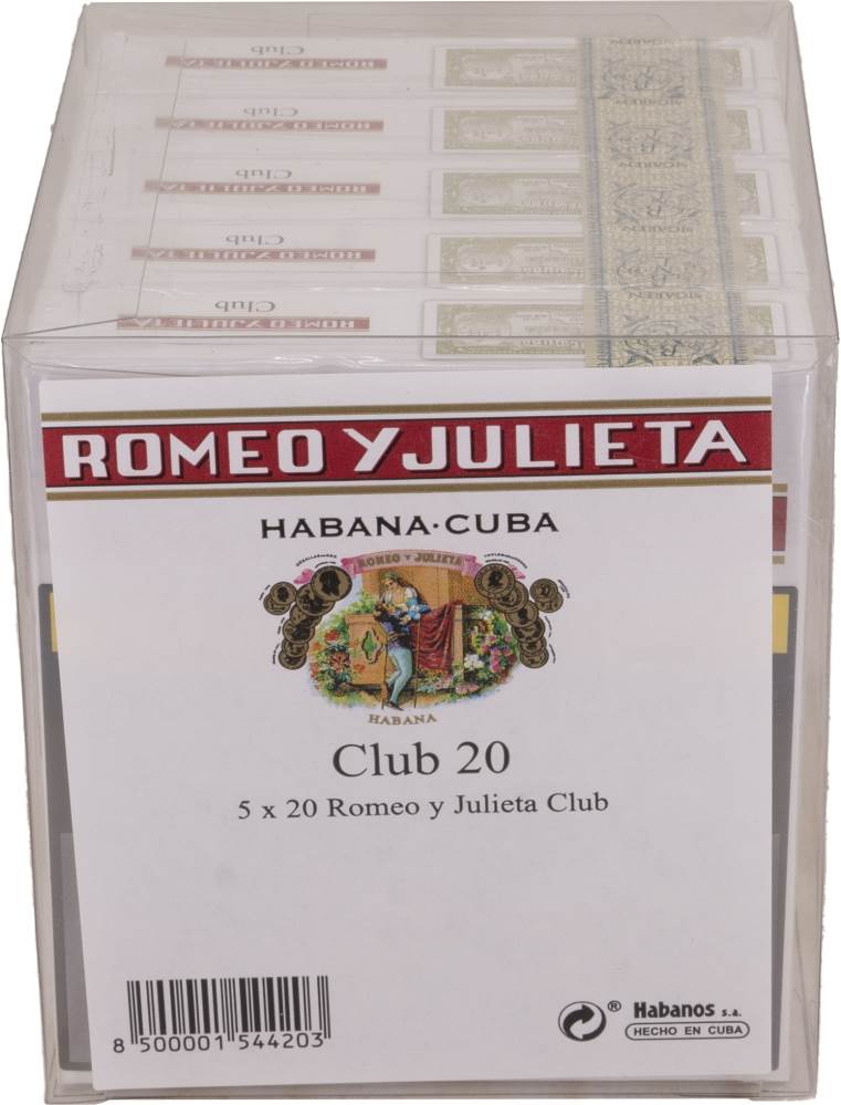 Small Cigars Romeo y Julieta Club packaging