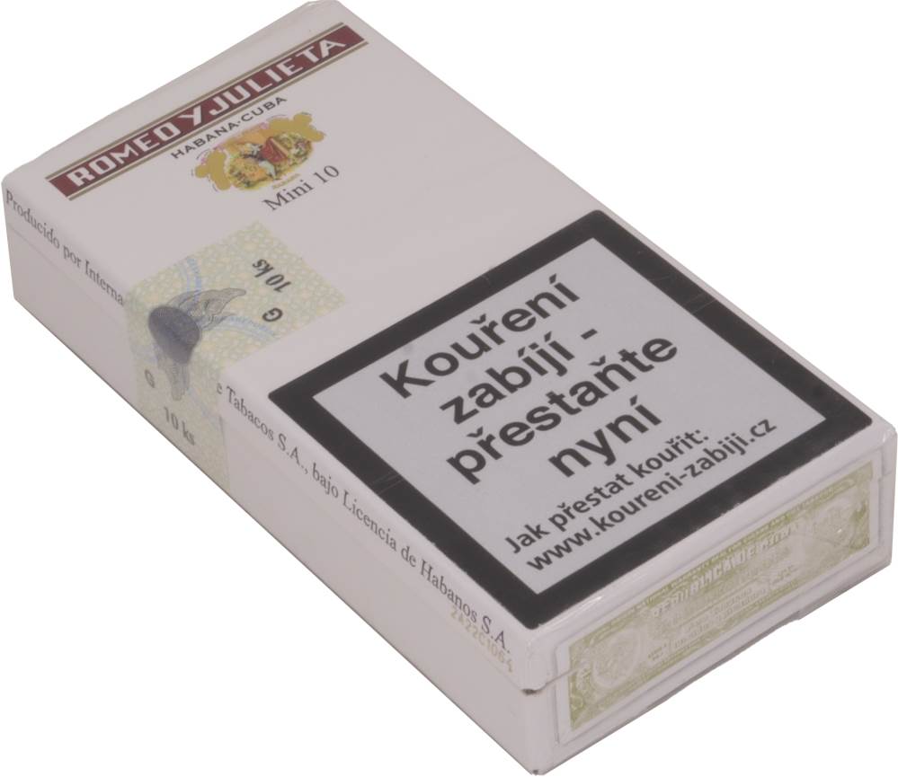 Small Cigars Romeo y Julieta Mini packaging