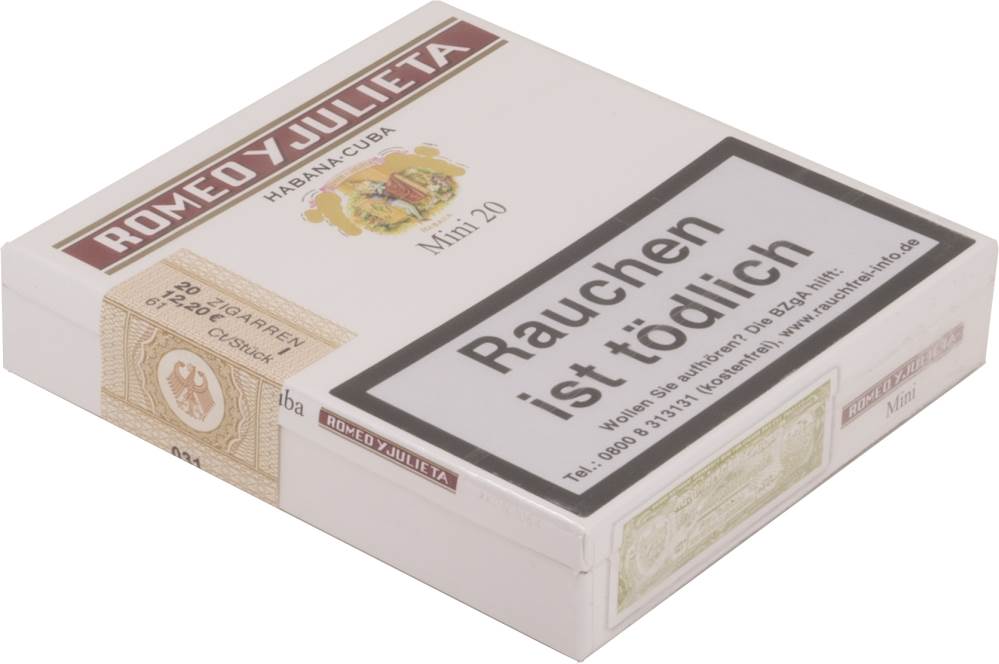 Small Cigars Romeo y Julieta Mini packaging