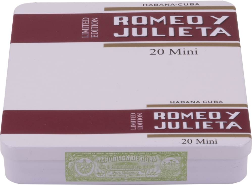 Small Cigars Romeo y Julieta Mini packaging