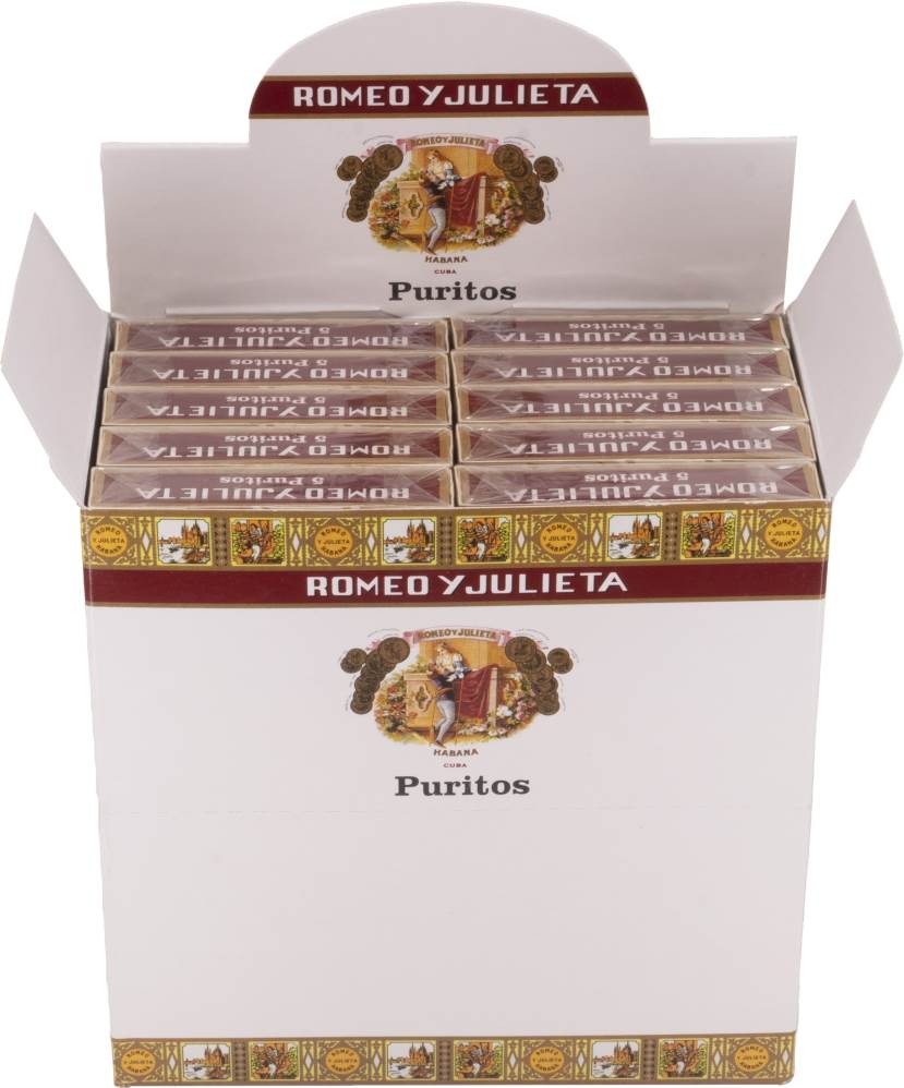 Small Cigars Romeo y Julieta Puritos packaging