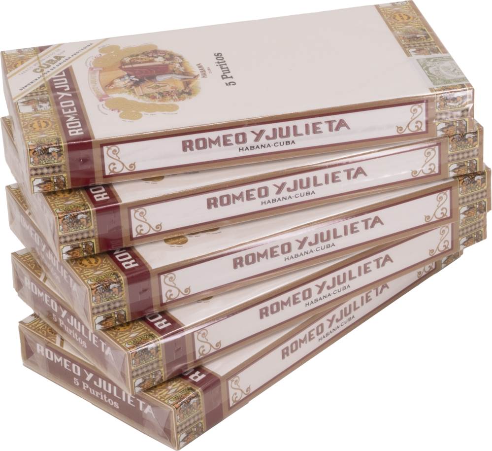 Small Cigars Romeo y Julieta Puritos packaging
