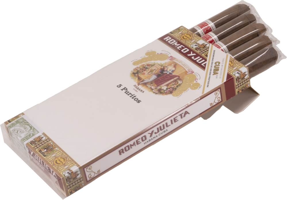 Small Cigars Romeo y Julieta Puritos packaging
