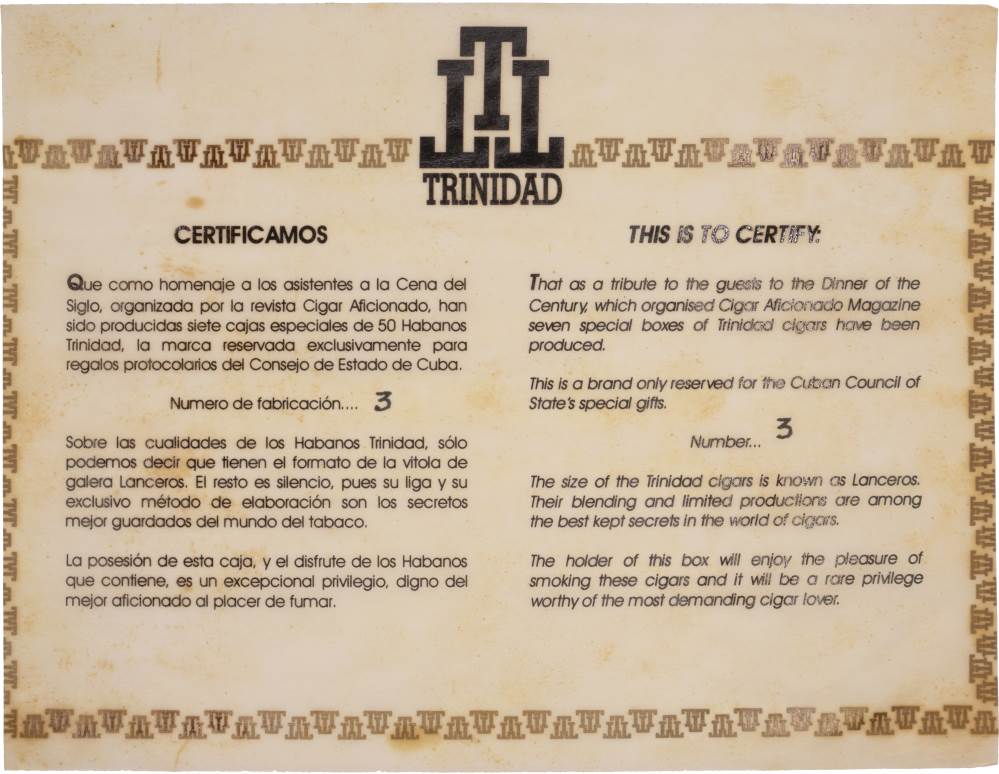 Trinidad Dinner of the Century packaging