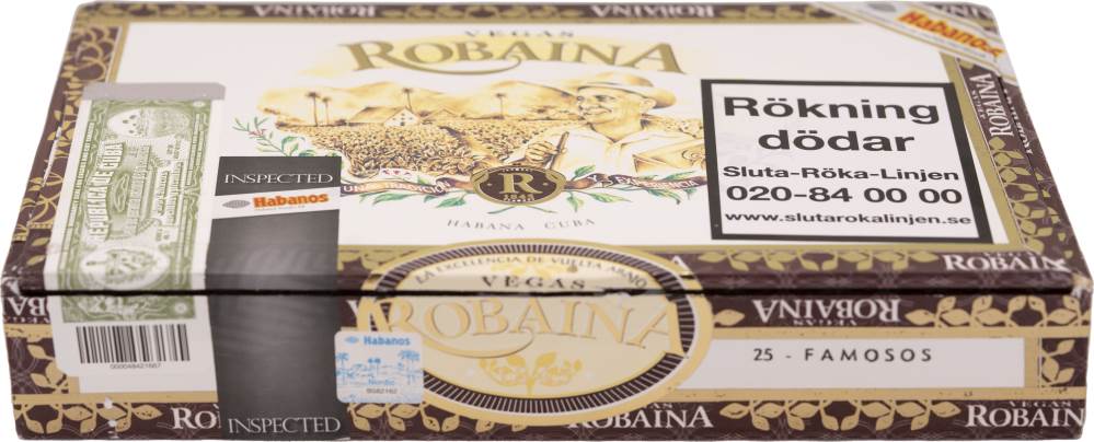 Vegas Robaina Famosos packaging