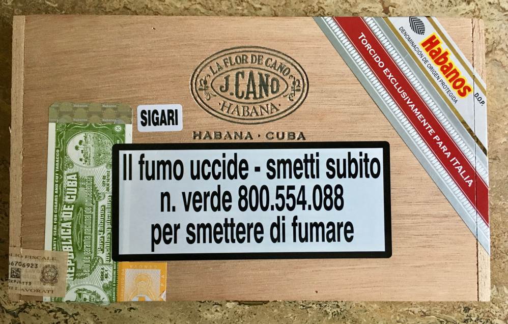 La Flor de Cano Edición Regional Italia packaging