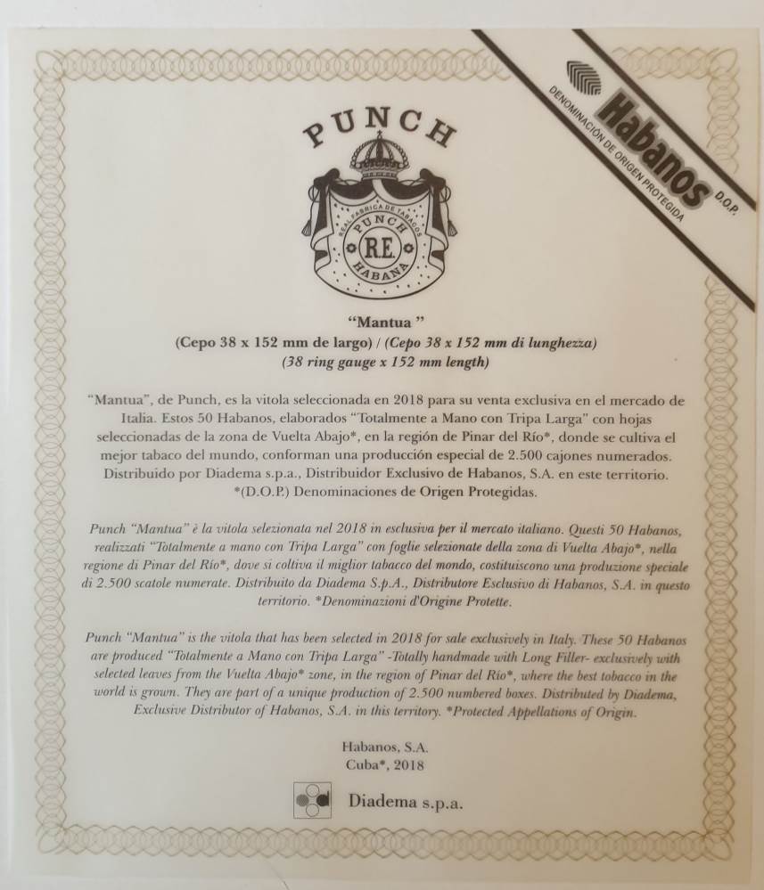 Punch Edición Regional Italia packaging