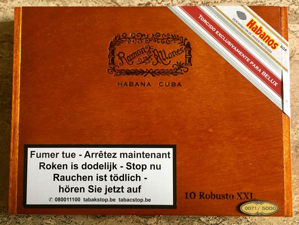 Ramón Allones Edición Regional Belux packaging