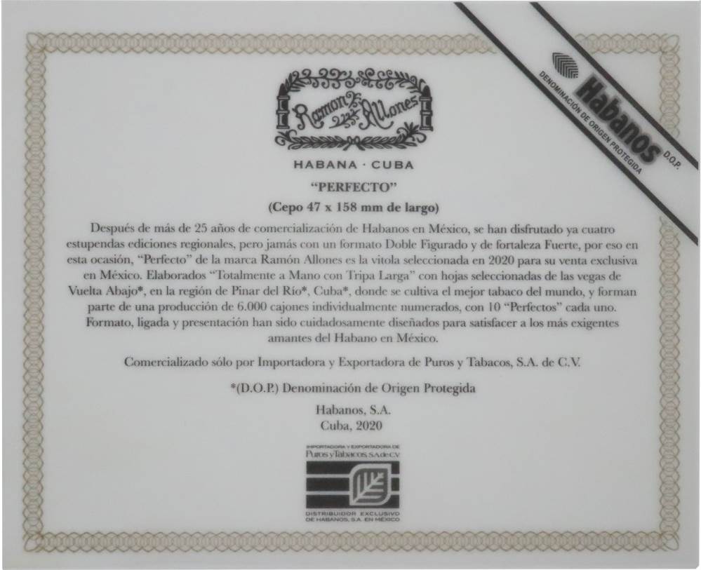 Ramón Allones Edición Regional México packaging