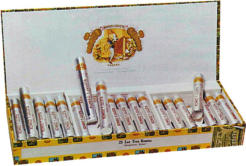 Romeo y Julieta Las Tres Romeos Selection packaging