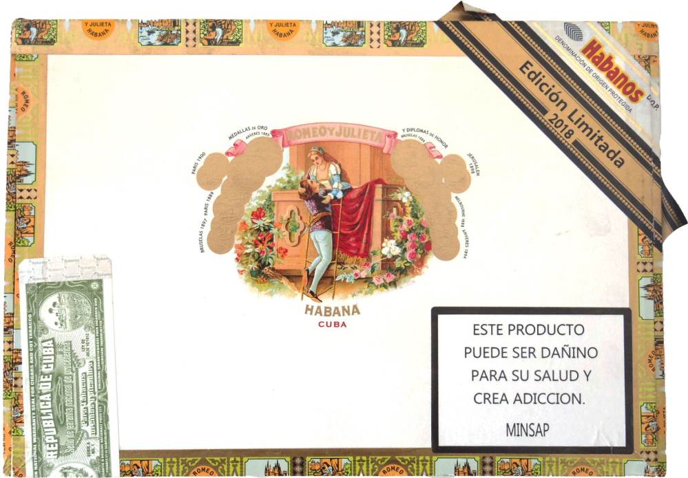 Romeo y Julieta Edición Limitada packaging