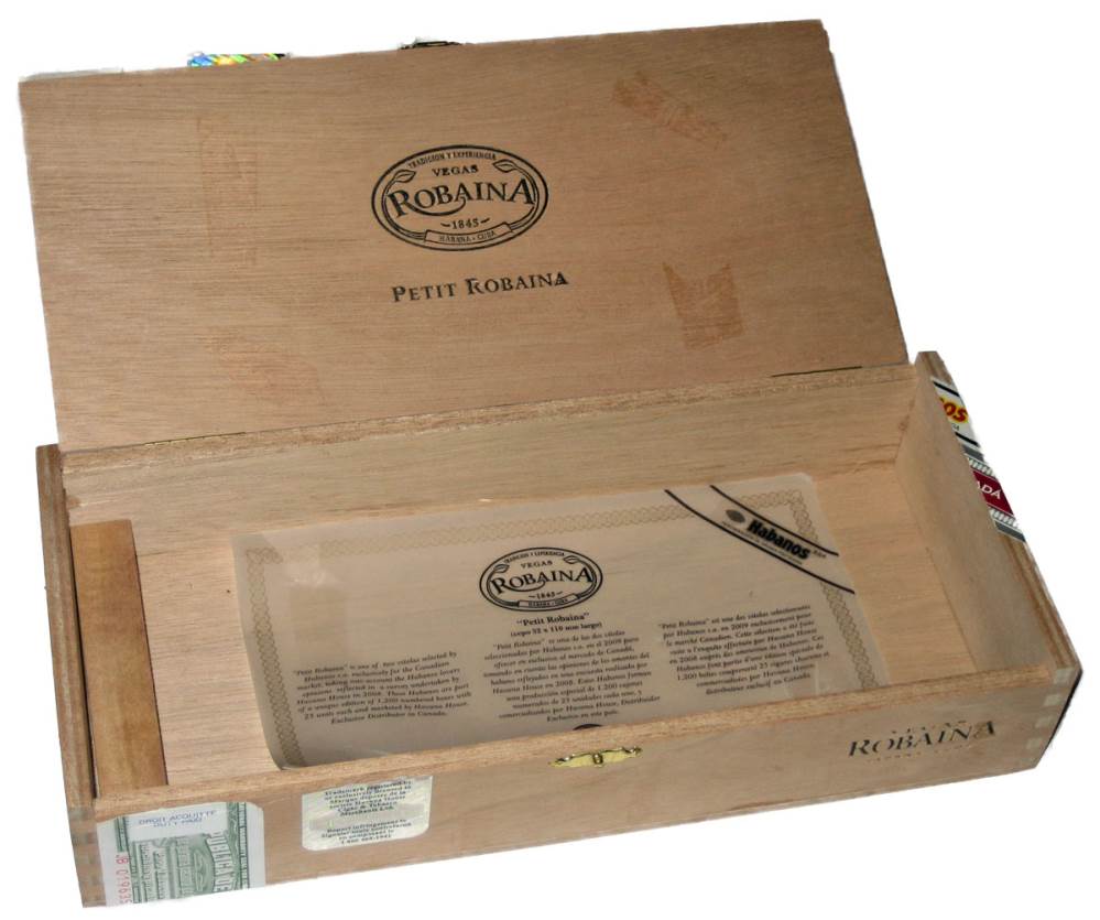 Vegas Robaina Edición Regional Canadá packaging