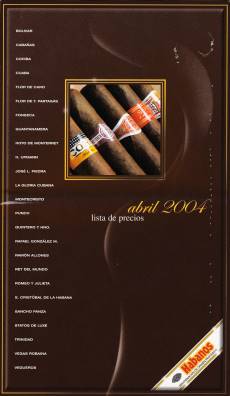 2004 年 哈伯纳斯 Habanos 价格表